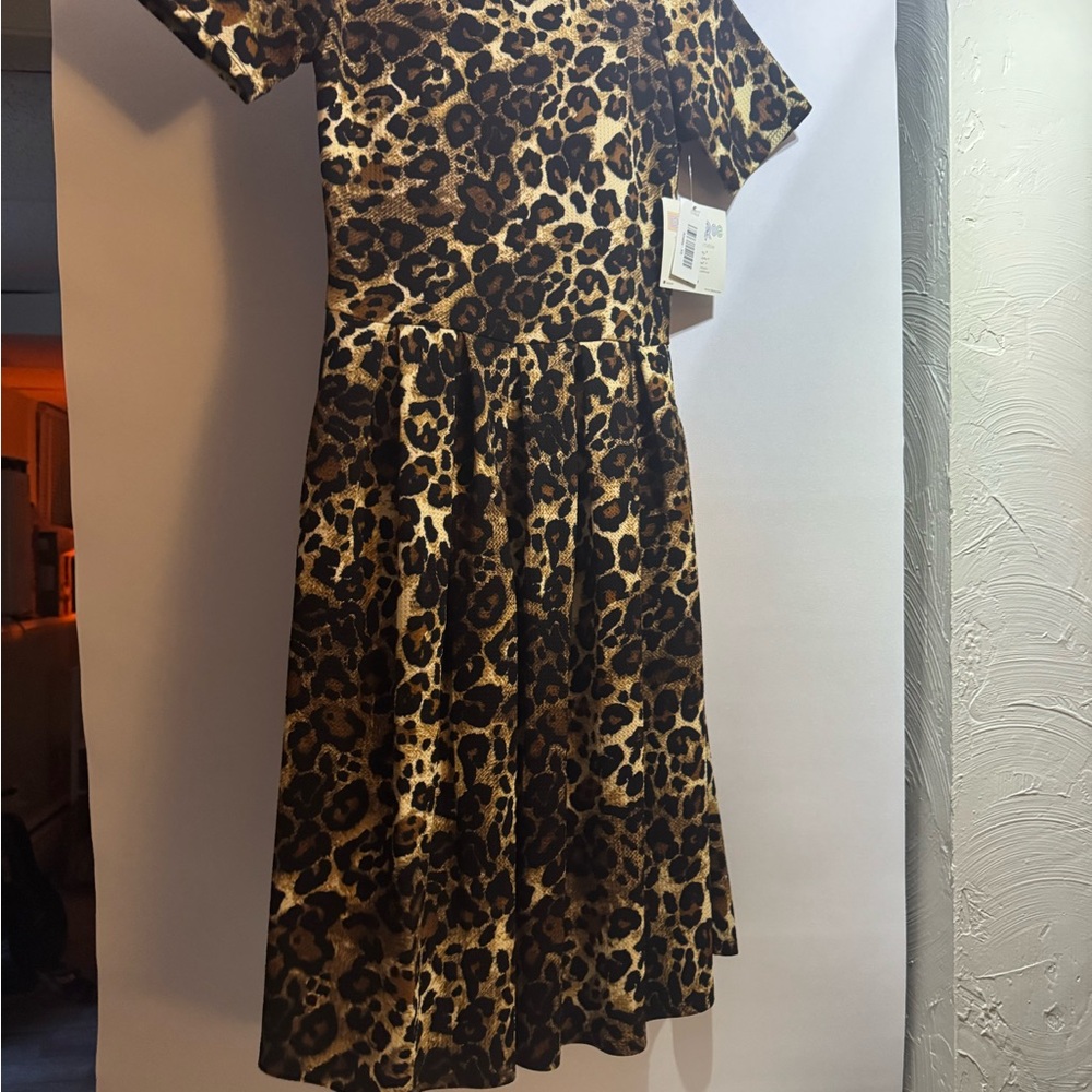 LuLaRoe Leopard Print Mini Dress